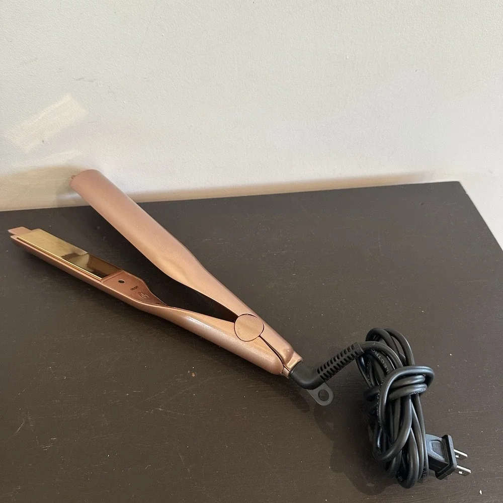 Pro Magic HS-058 Twist Gold Plated 2-in-1 Hair Straightener Curling Flat Iron